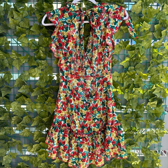 Floral Ruffle Dress - Picture 3 of 4